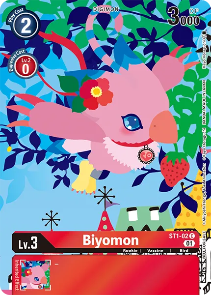 Biyomon &mdash; Digimon Card Game card