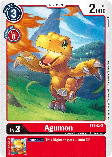 Agumon &mdash; Digimon Card Game card