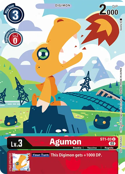 Agumon &mdash; Digimon Card Game card