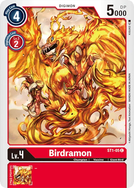 Birdramon &mdash; Digimon Card Game card