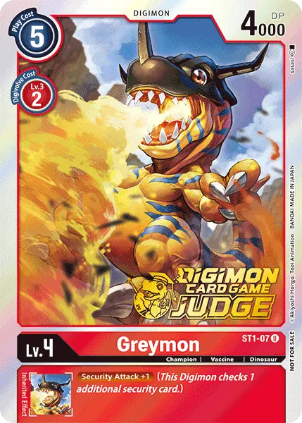 Greymon &mdash; Digimon Card Game card