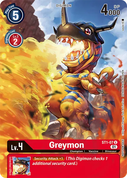 Greymon &mdash; Digimon Card Game card