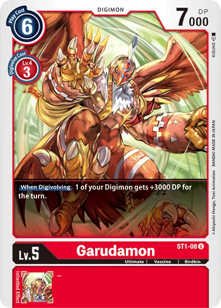 Garudamon &mdash; Digimon Card Game card