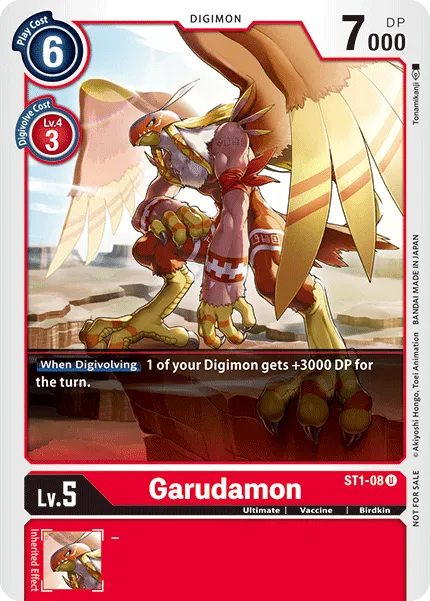 Garudamon &mdash; Digimon Card Game card