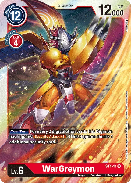 WarGreymon &mdash; Digimon Card Game card