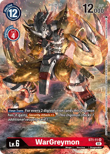 WarGreymon &mdash; Digimon Card Game card