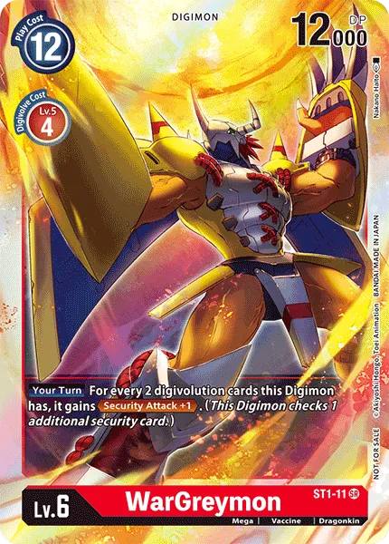 WarGreymon &mdash; Digimon Card Game card