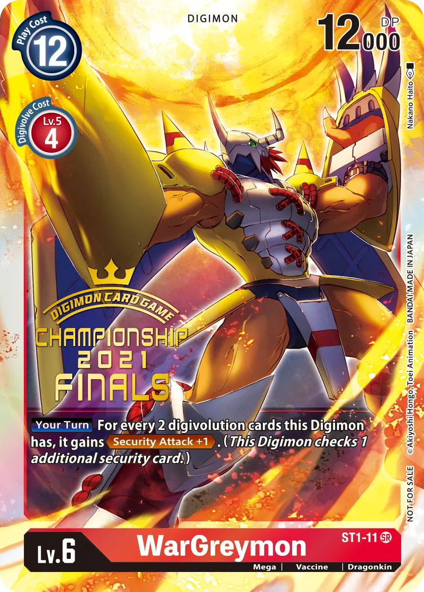 WarGreymon &mdash; Digimon Card Game card