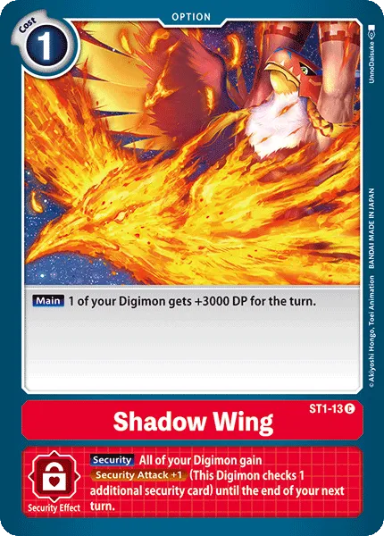 Shadow Wing &mdash; Digimon Card Game card