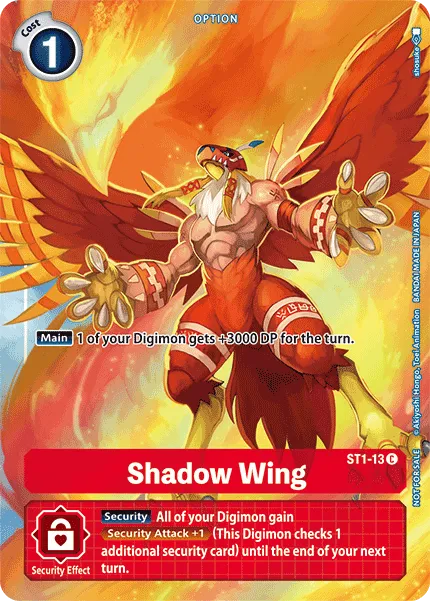 Shadow Wing &mdash; Digimon Card Game card