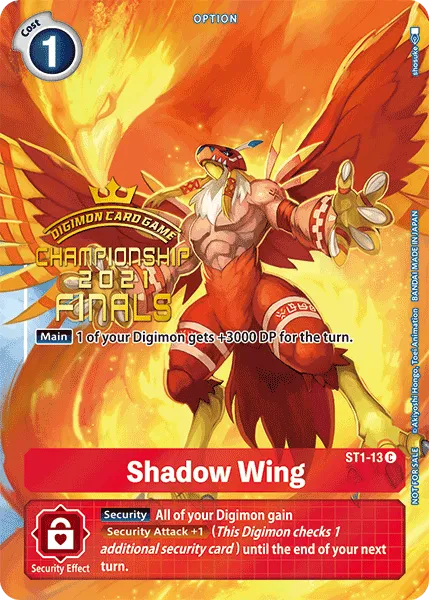 Shadow Wing &mdash; Digimon Card Game card