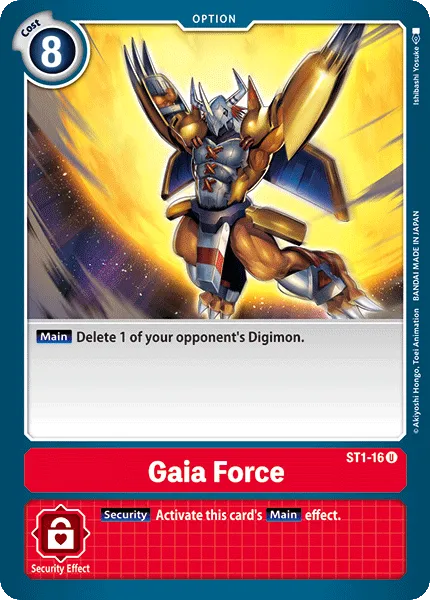 Gaia Force &mdash; Digimon Card Game card