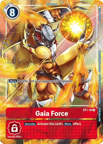 Gaia Force &mdash; Digimon Card Game card