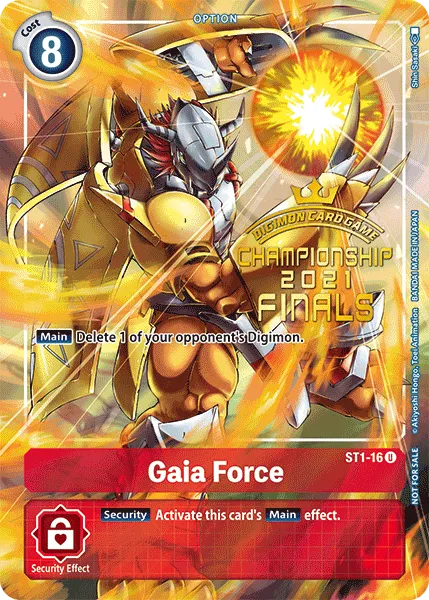 Gaia Force &mdash; Digimon Card Game card