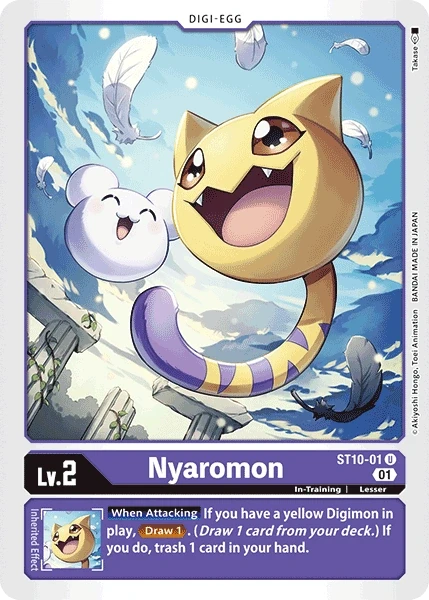 Nyaromon &mdash; Digimon Card Game card