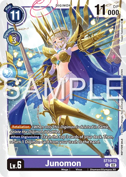 Junomon &mdash; Digimon Card Game card