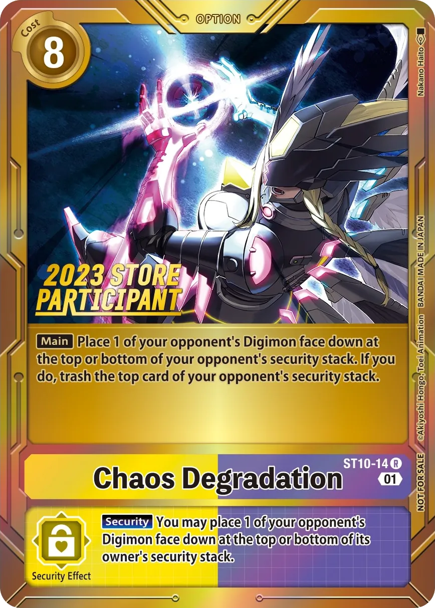 Chaos Degradation &mdash; Digimon Card Game card