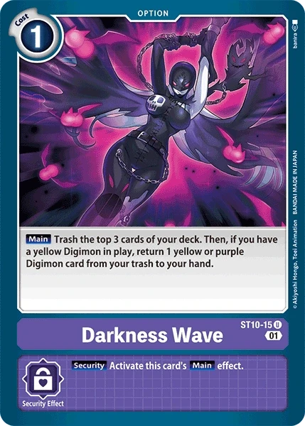 Darkness Wave &mdash; Digimon Card Game card