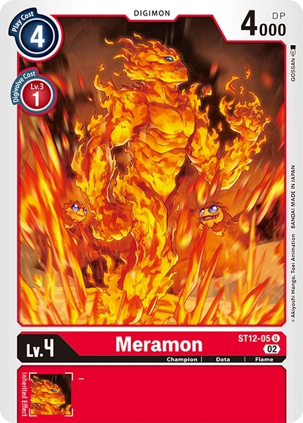 Meramon &mdash; Digimon Card Game card