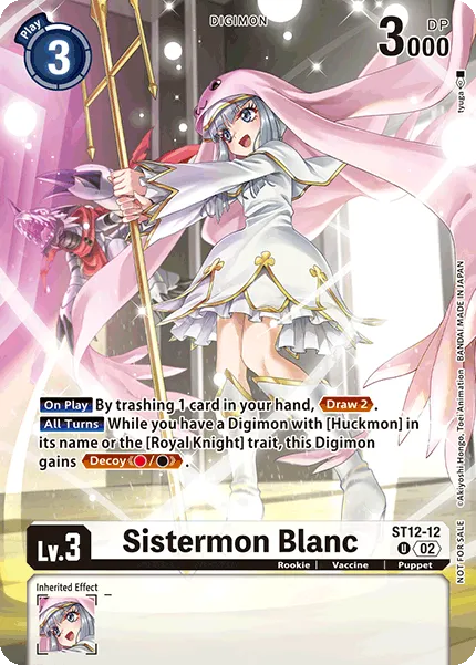 Sistermon Blanc &mdash; Digimon Card Game card