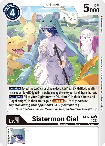 Sistermon Ciel &mdash; Digimon Card Game card