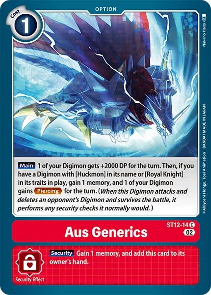 Aus Generics &mdash; Digimon Card Game card