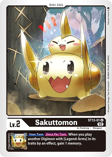 Sakuttomon &mdash; Digimon Card Game card