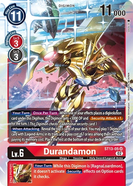 Durandamon &mdash; Digimon Card Game card