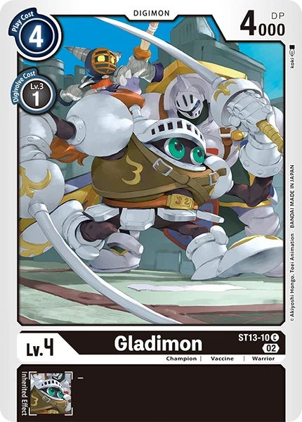 Gladimon &mdash; Digimon Card Game card