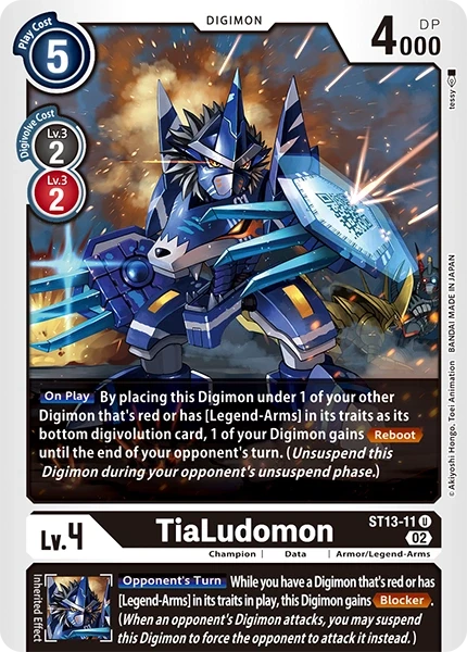 TiaLudomon &mdash; Digimon Card Game card