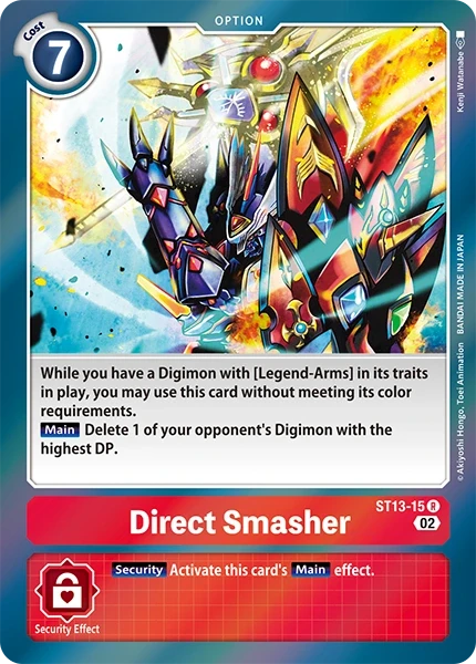 Direct Smasher &mdash; Digimon Card Game card
