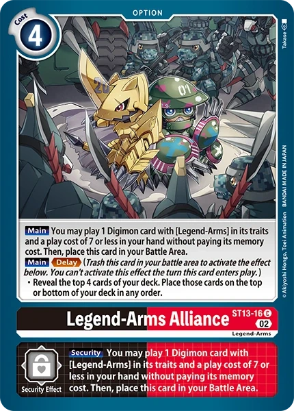 Legend-Arms Alliance &mdash; Digimon Card Game card
