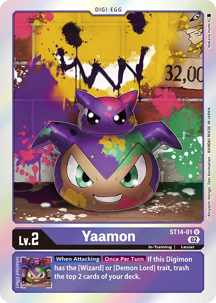 Yaamon &mdash; Digimon Card Game card