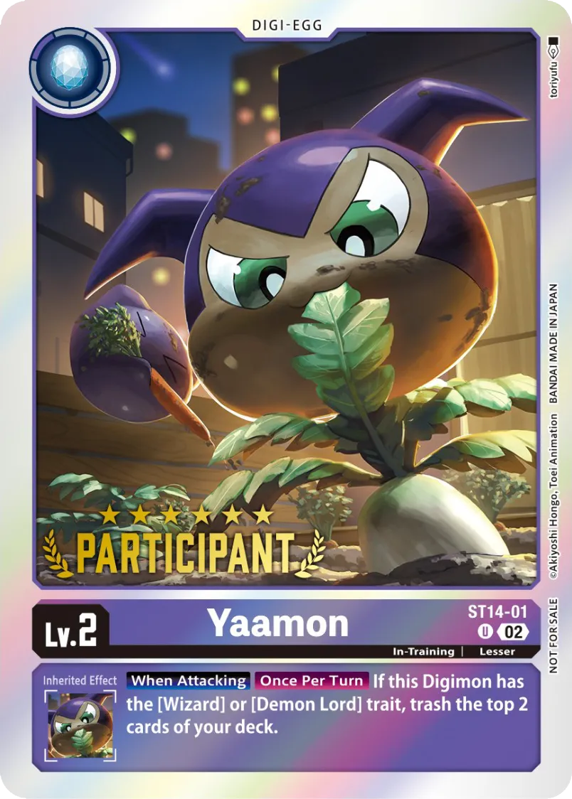Yaamon &mdash; Digimon Card Game card