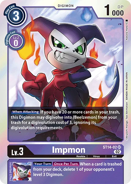 Impmon &mdash; Digimon Card Game card