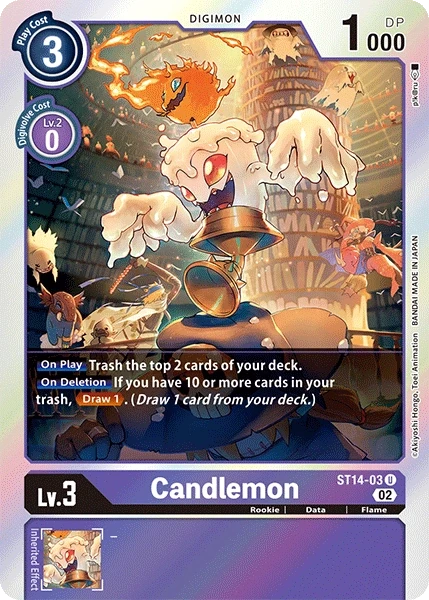 Candlemon &mdash; Digimon Card Game card