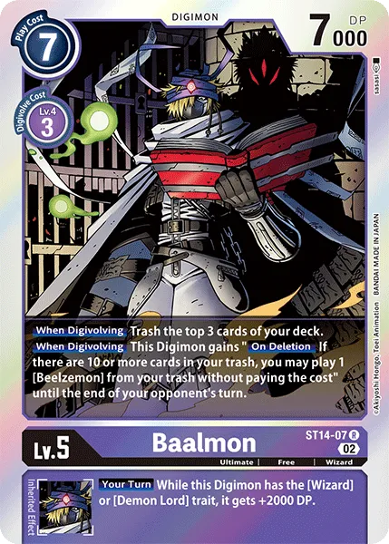 Baalmon &mdash; Digimon Card Game card