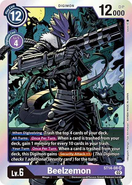 Beelzemon &mdash; Digimon Card Game card