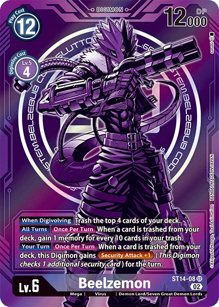 Beelzemon &mdash; Digimon Card Game card