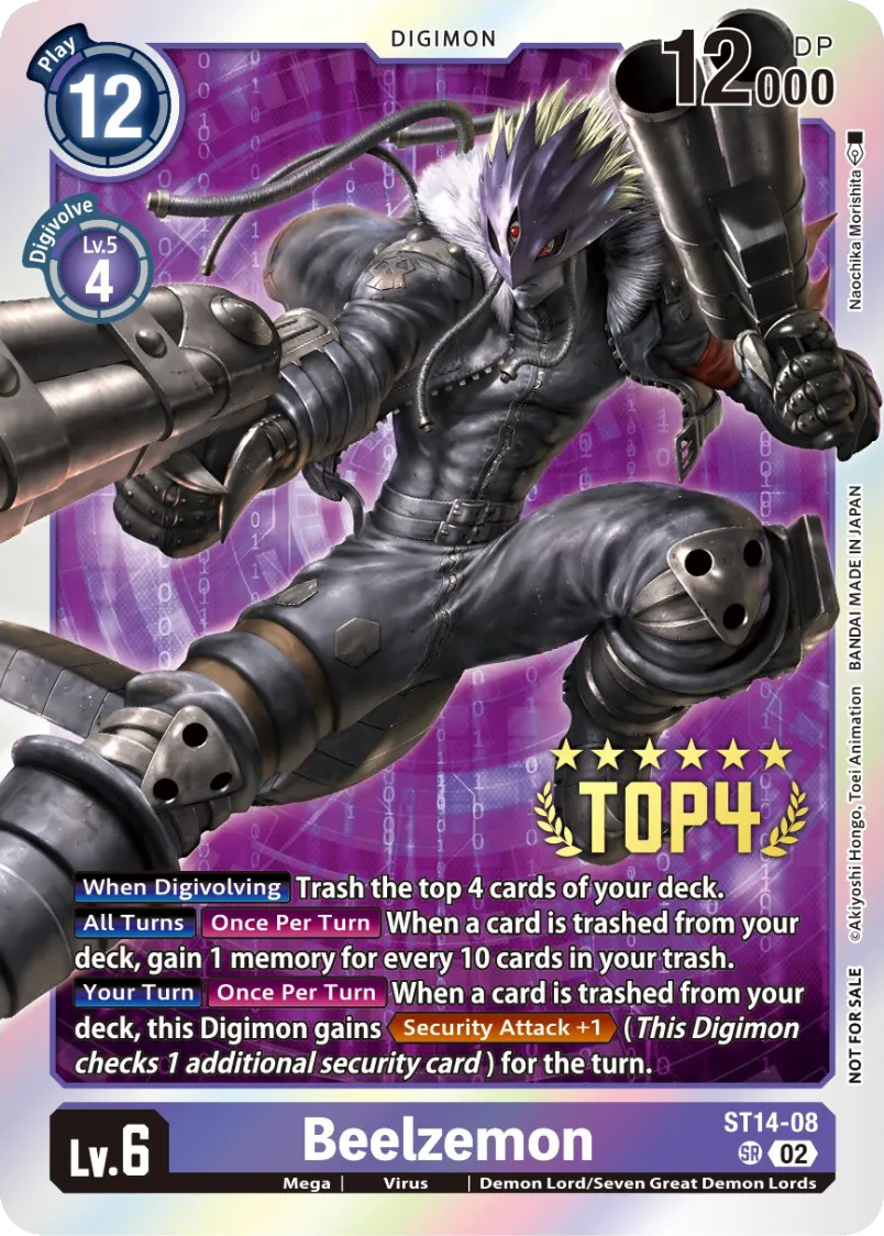 Beelzemon &mdash; Digimon Card Game card