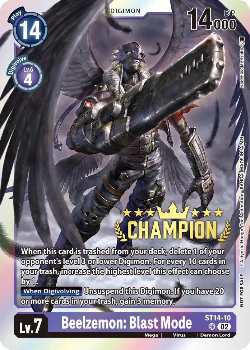 Beelzemon: Blast Mode &mdash; Digimon Card Game card