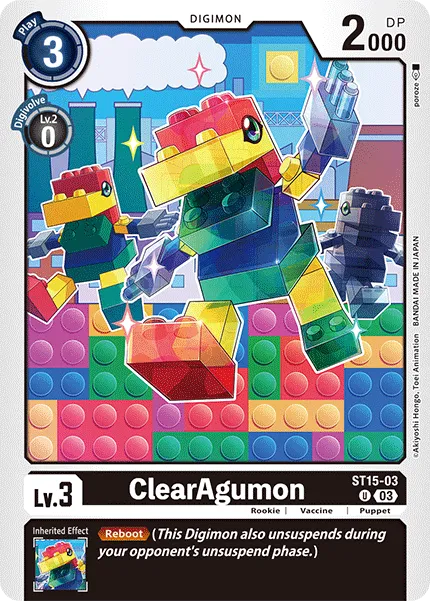 ClearAgumon &mdash; Digimon Card Game card