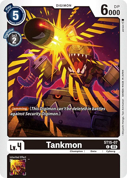 Tankmon &mdash; Digimon Card Game card