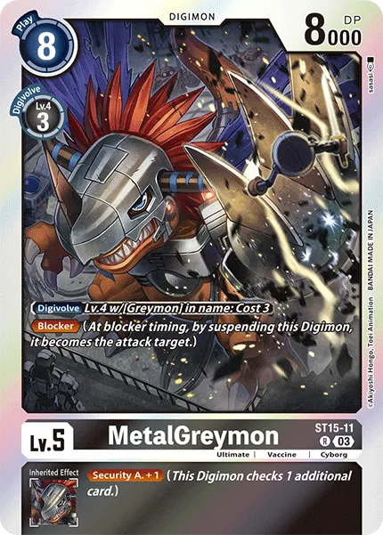 MetalGreymon &mdash; Digimon Card Game card
