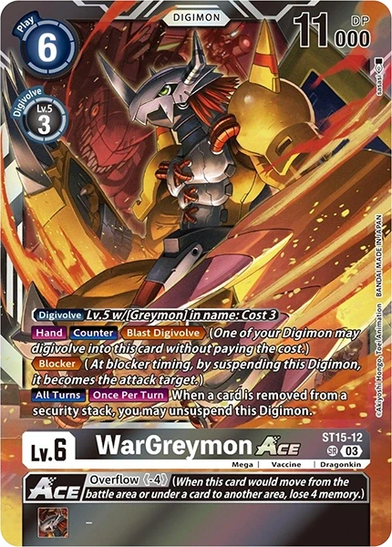 WarGreymon ACE &mdash; Digimon Card Game card
