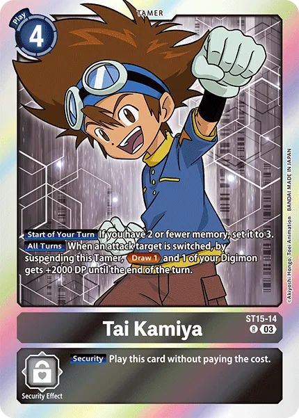 Tai Kamiya &mdash; Digimon Card Game card