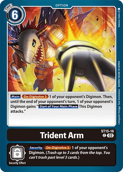 Trident Arm &mdash; Digimon Card Game card