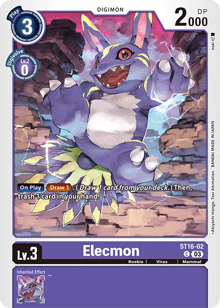 Elecmon &mdash; Digimon Card Game card