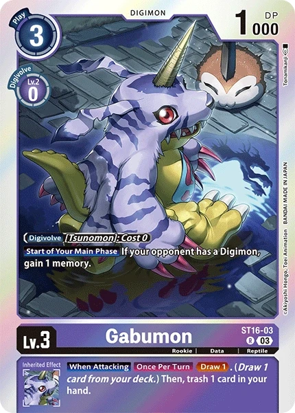 Gabumon &mdash; Digimon Card Game card