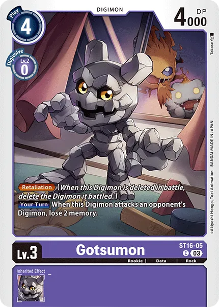 Gotsumon &mdash; Digimon Card Game card